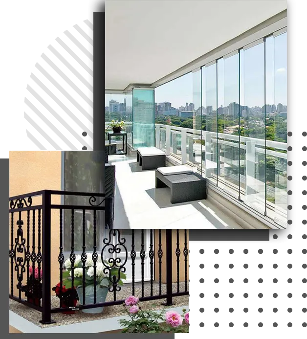 Sezgin Alüminyum & Metal cam balkon ve ferforje korkuluk uygulamaları